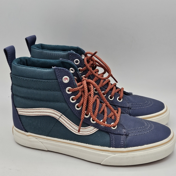 Vans sk8-hi MTE DX colorblock blue green hightop sneakers size 7 in m / 8.5 in w - Picture 8 of 16